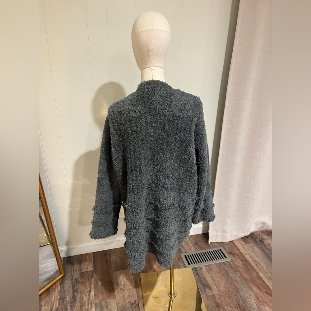 Barefoot Dreams CozyChic Boardwalk Open Front Cardigan Shacket, Super Soft - Picture 4 of 7